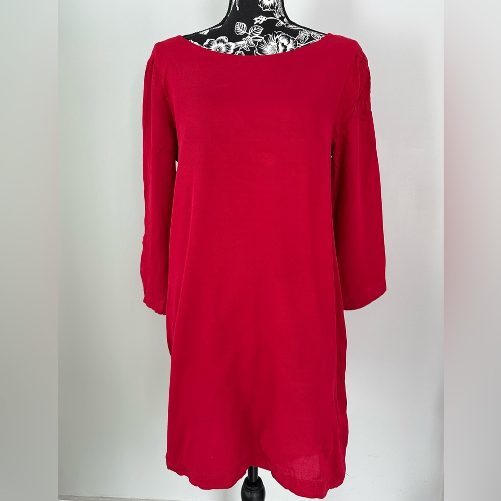 Red BB Dakota criss cross strap back dress